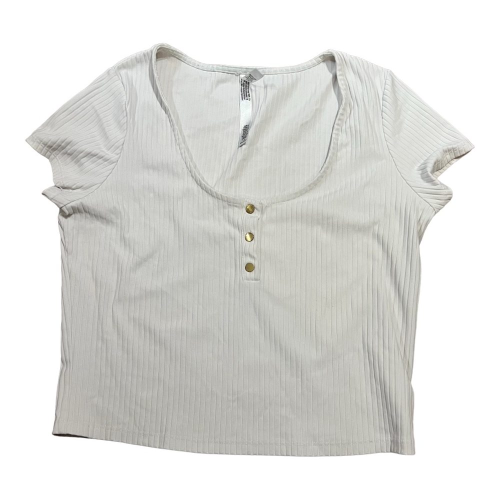 Victoria’s Secret Sport White Large Crop Top